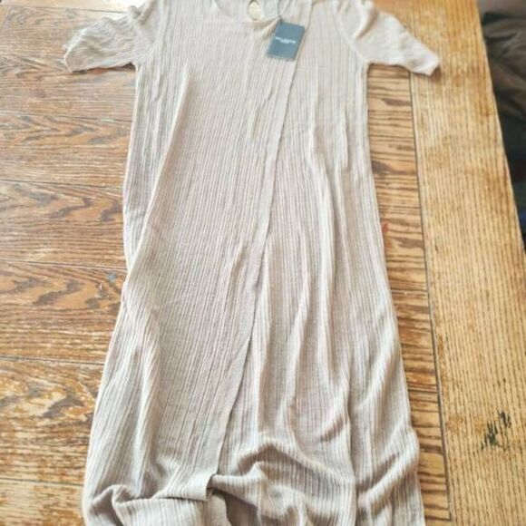 NWT MM.Lafleur AL Linen Blend Short Sleeves Midi Dress Size S - Picture 2 of 7